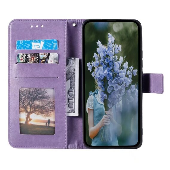 Откидной чехол для Xiaomi Redmi A3, Mandala, фиолетовый