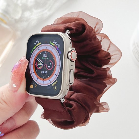 Ремешок для Apple Watch 1/2/3/4/5/6/7/8/9/SE/Ultra/Ultra 2 42/44/45/49 мм, коричневый
