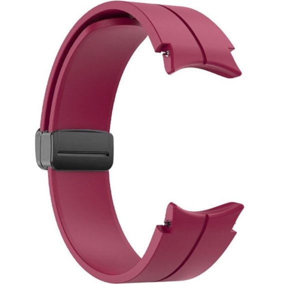 Силиконовый ремешок для Fitbit Inspire 3, Red Samsung Galaxy Watch 4 / 5 40/42/44/46/45MM PRO, Claret