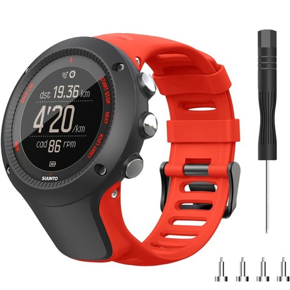 Силиконовый ремешок для Suunto 1/2/3/2S/2R/3P/3S/3R, Red