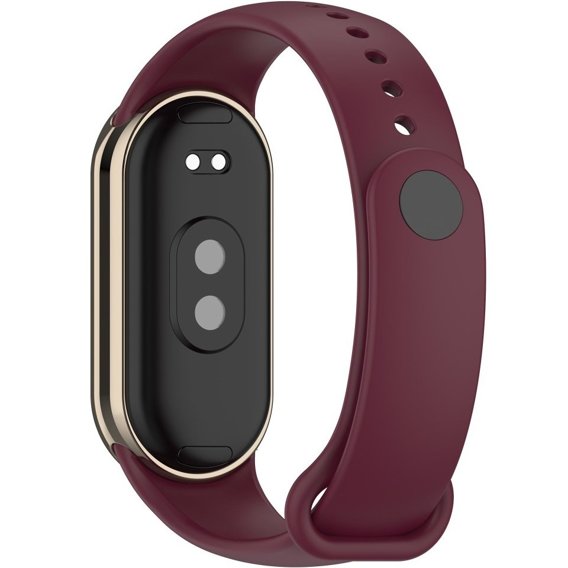 Силиконовый ремешок для Xiaomi Smart Band 8, Wine Red