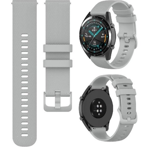 Силиконовый ремешок до Huawei Watch GT Runner / GT 3 46mm, Grey
