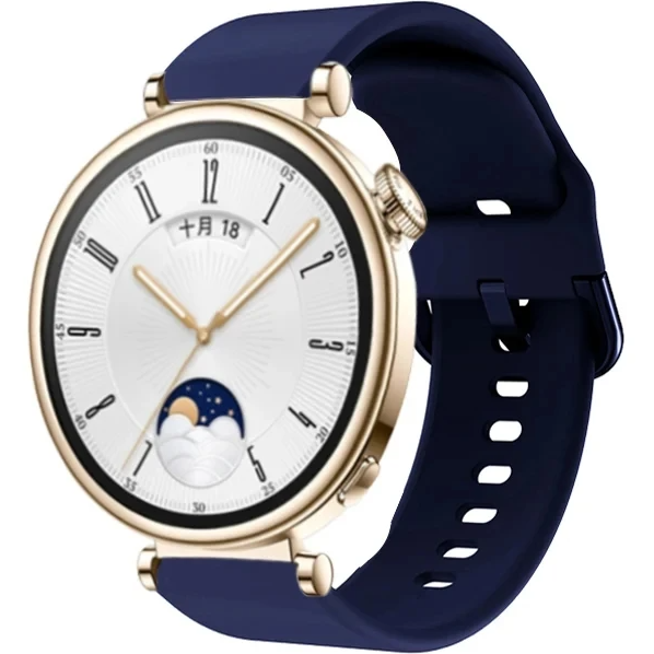 Силиконовый ремешок 20mm, Navy Blue