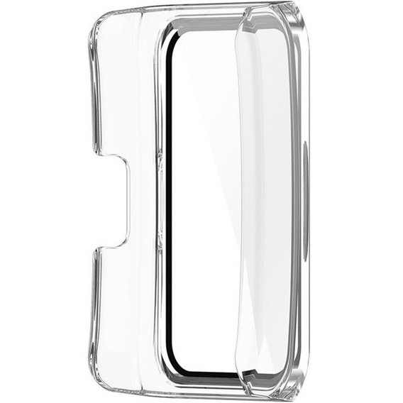 Силиконовый футляр со встроенным защитным стеклом до Huawei Band 7/6 / Honor Band 7/6, Transparent