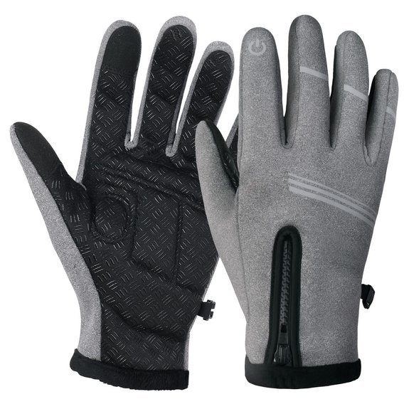 Тактильные перчатки для велосипеда  - Grey/Размер M