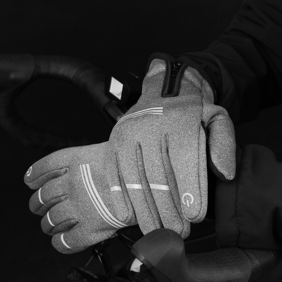 Тактильные перчатки для велосипеда - Grey Sword/Размер M