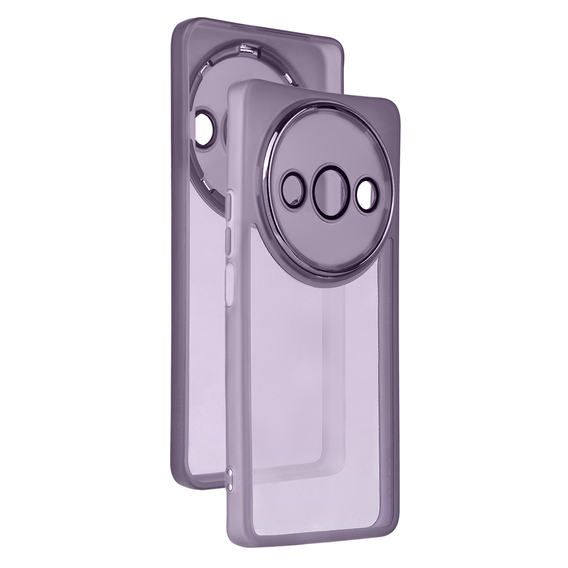 Тонкий корпус для Xiaomi Redmi A3, Slim, прозрачный / фиолетовый