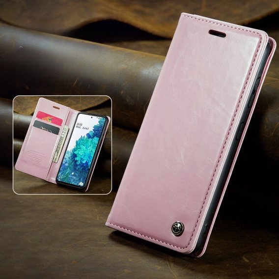 Флип-кейс CASEME для Samsung Galaxy S20 FE / 5G, Waxy Textured, розовый rose gold