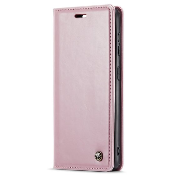 Флип-кейс CASEME для Samsung Galaxy S21 FE, Waxy Textured, розовый