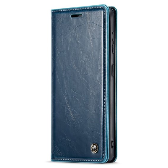 Флип-кейс CASEME для Samsung Galaxy S21 FE, Waxy Textured, синий