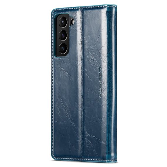 Флип-кейс CASEME для Samsung Galaxy S21, Waxy Textured, синий