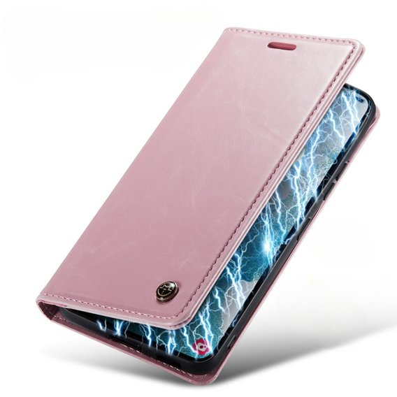Флип-кейс CASEME для Samsung Galaxy S22, Waxy Textured, розовый rose gold