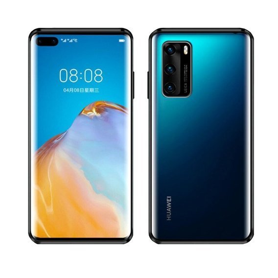 Чехол для Huawei P40, Magnetic Dual Glass, чёрный