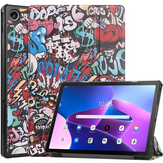 Чехол для Lenovo Tab M10 Plus 10.6 Gen 3 TB-125F TB-128F, Smartcase, graffiti