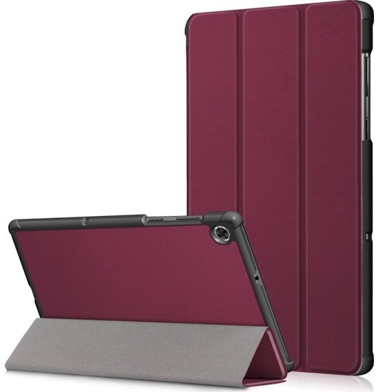 Чехол для Lenovo Tab M10 Plus, Tri-fold case, Wine Red