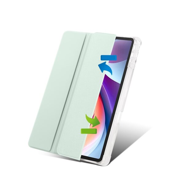 Чехол для Lenovo Tab M11, Smartcase Hybrid, с местом для стилуса, светло-зеленый