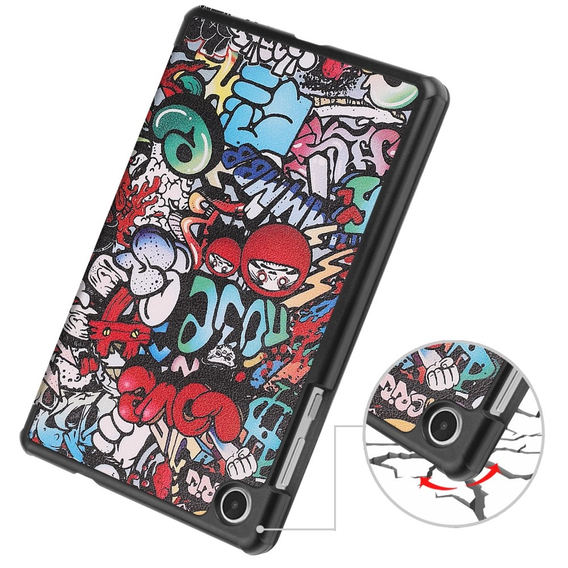 Чехол для Lenovo Tab M8 Gen 4 TB-300FU, Smartcase, graffiti