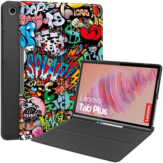 Чехол для Lenovo Tab Plus, Smartcase, graffiti