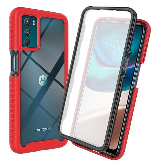 Чехол для Motorola Moto G42 4G, Shockproof, с пленкой, красный