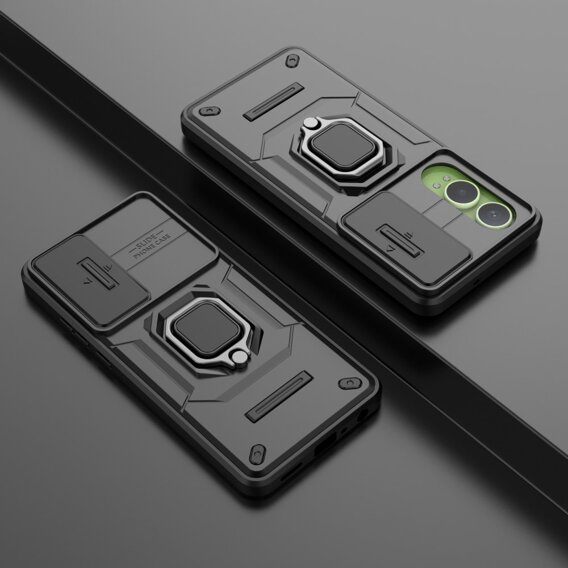 Чехол для OnePlus Nord CE4 Lite, KickStand Camera Lens, чёрный