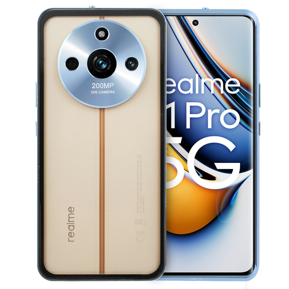 Чехол для Realme 11 Pro 5G / Pro+ 5G, Frame Case, синий