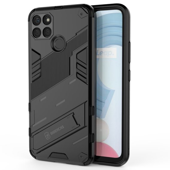 Чехол для Realme C21Y/C25Y, Military kickstand, чёрный