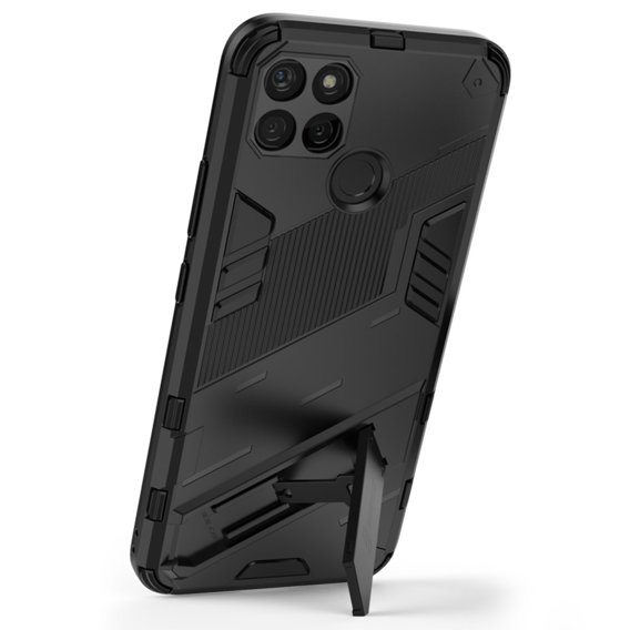 Чехол для Realme C21Y/C25Y, Military kickstand, чёрный