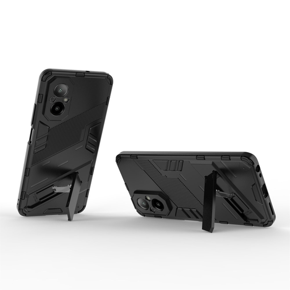 Чехол для Realme C67, Military kickstand, чёрный