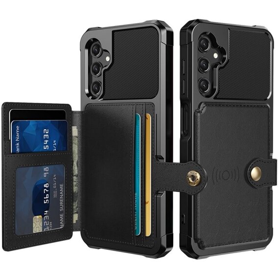 Чехол для Samsung Galaxy A25 5G, Card Holder Kickstand, чёрный