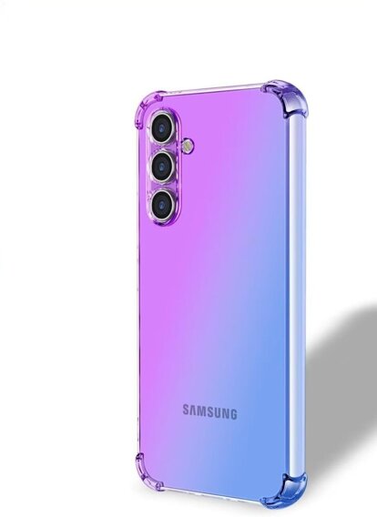 Чехол для Samsung Galaxy M35, Gradient Dropproof, Фиолетовый / синий