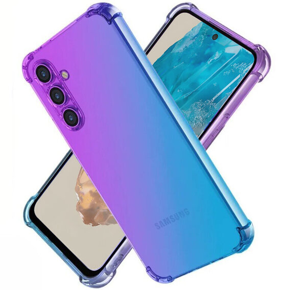 Чехол для Samsung Galaxy M35, Gradient Dropproof, Фиолетовый / синий