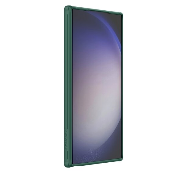 Чехол для Samsung Galaxy S24 Ultra, бронированный Nillkin, CamShield Prop, зелёный