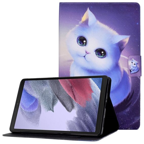 Чехол для Samsung Galaxy Tab A7 Lite, с откидной крышкой, cat