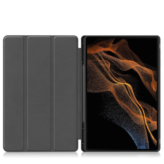 Чехол для Samsung Galaxy Tab S10 Ultra, Smartcase с местом для стилуса, зелёный