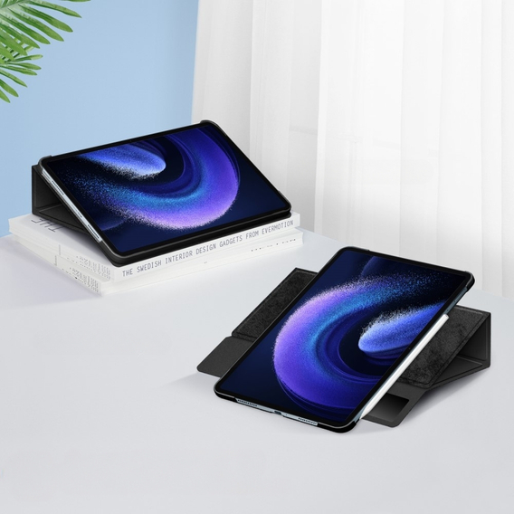 Чехол для Xiaomi Pad 6 с держателем для стилуса, вращающийся на 360°, чёрный