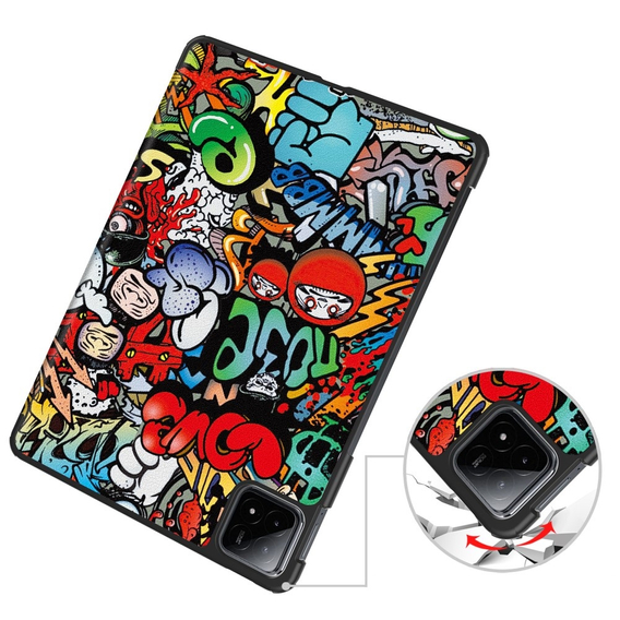 Чехол для Xiaomi Pad 6S Pro 12.4, Smartcase, graffiti