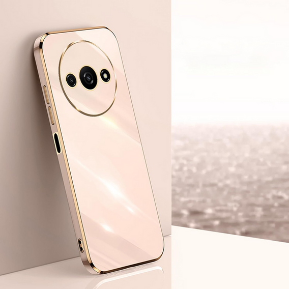 Чехол для Xiaomi Redmi A3, Glamour CamShield, розовый rose gold