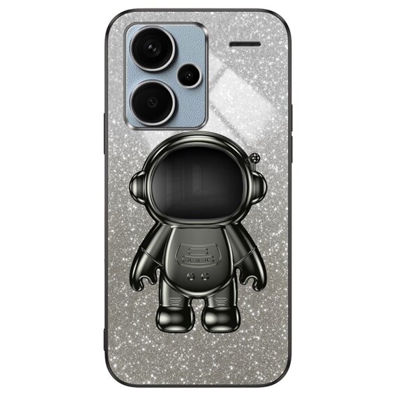 Чехол для Xiaomi Redmi Note 13 Pro+, Glitter Astronaut, чёрный