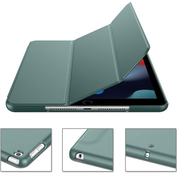 Чехол для iPad 7/8/9 10.2 2019/2020/2021, Smartcase, тёмно-зелёный