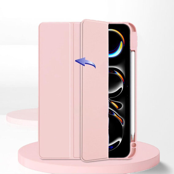 Чехол для iPad Pro 11" 2024 (5 gen.), Smartcase Hybrid, с местом для стилуса, розовый