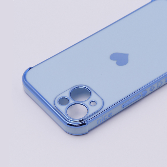 Чехол до Apple iPhone 13, Electro heart, синий