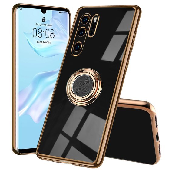 Чехол до Huawei P30 Pro, Electro Ring, чёрный