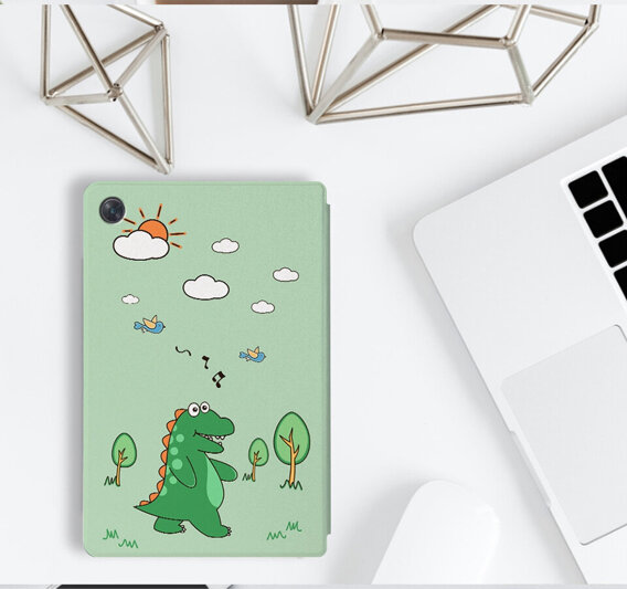 Чехол до Lenovo Tab M10 Plus Gen 3, walking dinosaur