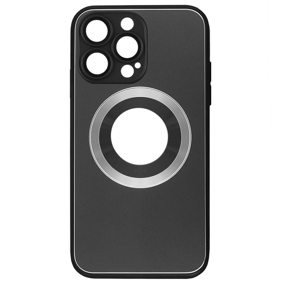 Чехол до MagSafe до iPhone 14 Pro, Hole for Apple Logo, серый