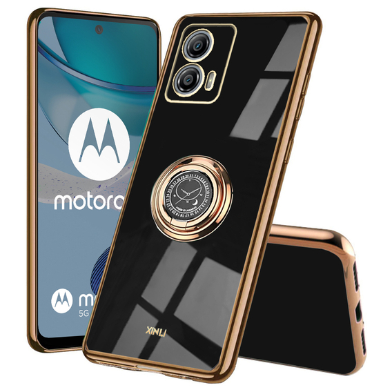 Чехол до Motorola Moto G53 5G, Electro Ring, чёрный
