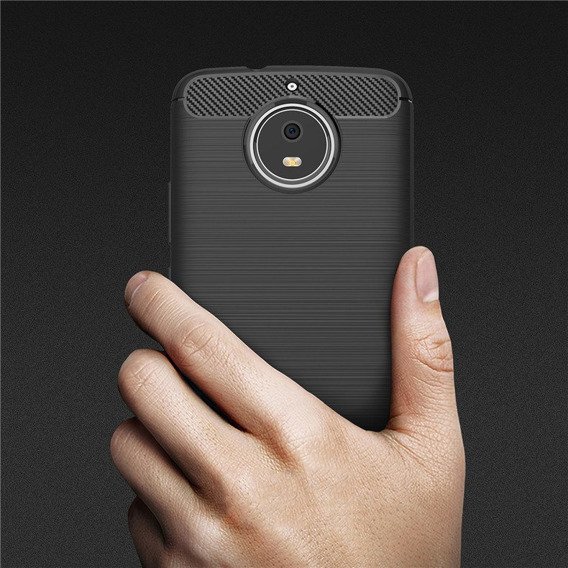 Чехол до Motorola Moto G5S, Karbon, чёрный