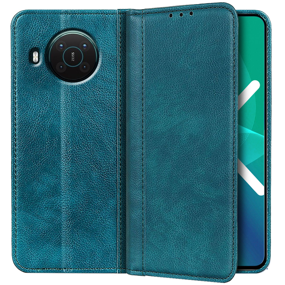 Чехол до Nokia X10 / X20, Wallet Litchi Leather, зелёный