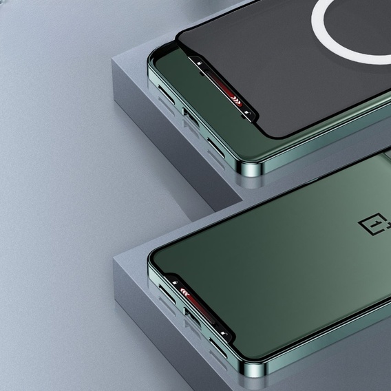 Чехол до OnePlus 11 5G, CamShield MagSafe, прозрачный / зеленый