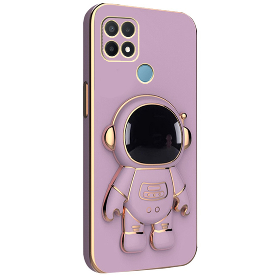 Чехол до Oppo A15/A15S, Astronaut, фиолетовый