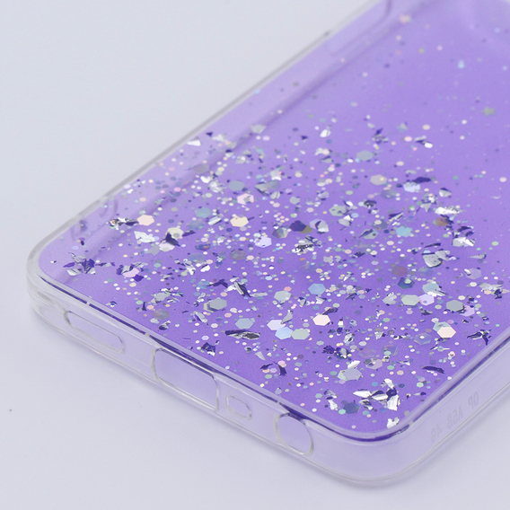 Чехол до Oppo A58 4G, Glittery, фиолетовый